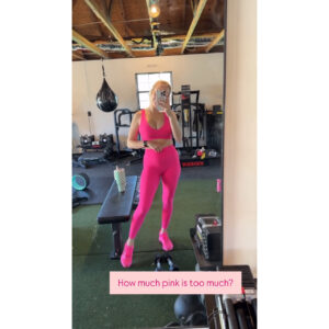 Brittany Mahomes’ Postpartum Barbiecore Workout Style Is Goals