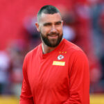 Travis Kelce Meets Newborn Niece While Recording Podcast: ‘Little Muffin’