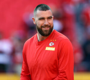 Travis Kelce Meets Newborn Niece While Recording Podcast: ‘Little Muffin’
