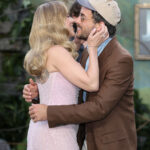 Scarlett Johansson Kisses Costar Jonathan Bailey at Film Premiere