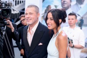Brad Pitt, Ines de Ramon Make Rare Public Appearance at ‘F1’ Premiere