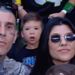 Kourtney Kardashian Cuddles Son Rocky in Rare Public Appearance